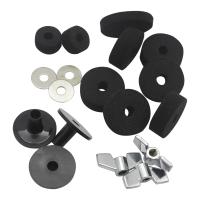 LADE Cymbals Stand Sleeves Set De 18 Piezas Con Base Y Tornillos De Alas Accesorio Para Batería Reemplazo De Felpa Para Estuche De Cymbal Hi-Hat - details 7