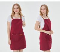 Aguas Repellente Del Apron De Cocina Unisex Con Bolsillos Para Trabajo Limpieza Restaurante Waiter Apron De Florista Tienda De Té En Bolsa Pinafore - details 9