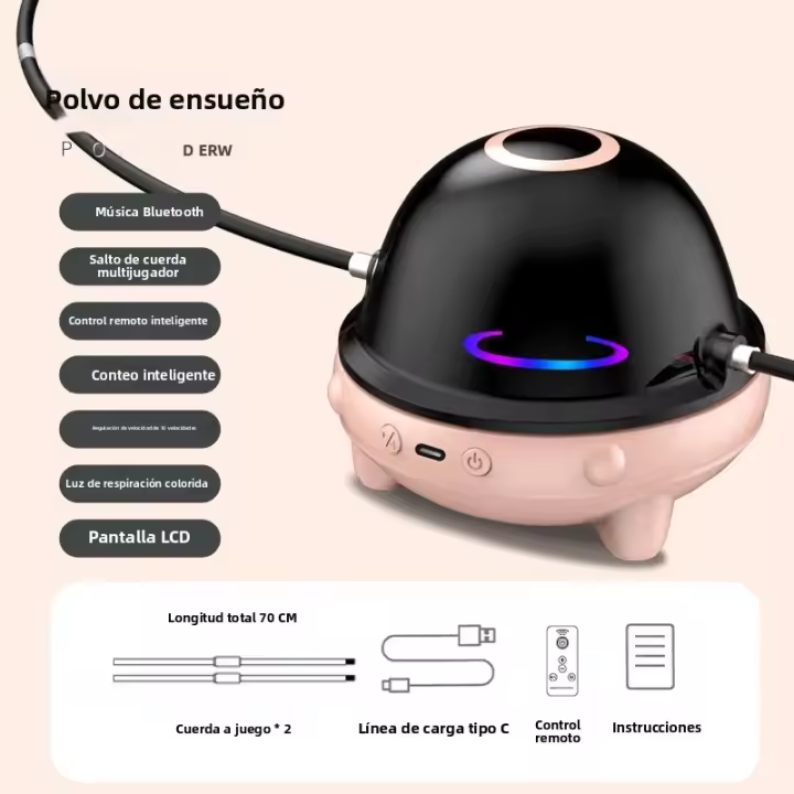 Máquina De Saltar Inteligente Y Eléctrica Automática Para Mult Persoas Ajuste Electrónico De Cuerda De Entrenamiento Cardio Fitness Contador De Saltos - 1