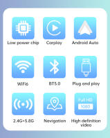Adaptador Carplay inalámbrico 2 en 1, plug and play Magic link Carplay conexión estable y rápida, convierte el adaptador Carplay cableado a inalámbrico/adaptador de coche Android, adecuado para iPhone, teléfonos Android - details 6