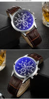 Reloj De Pulsera De Cuero Para Hombre YAZOLE Lujo Deportivo Militar Luminoso Quart Caso De Aleación Resistente Al Agua - details 8
