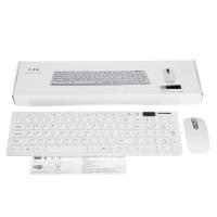 Teclado y ratón inalámbricos 2,4G, Kit de ratón silencioso, teclado ultradelgado con película protectora para ordenador portátil y PC - details 6