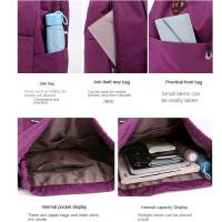 Mochila De Viaje Oxford Impermeable Y Duradera Plegable De Color Sólido Estilo Fashion Para Escuela Y Exterior - details 16