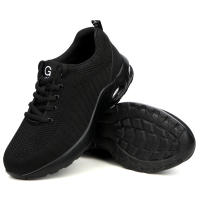 Zapatos De Seguridad Con Suela De Goma Para Hombres Y Mujeres Antipinchazos Transpirables Con Punta De Acero Protección Superior Al Tobillo - details 10
