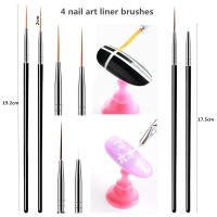Kit De Pinceles Para Arte De Uñas LINMANDA 20 Piezas Con 15 Pinceles Y 5 Bolígrafos De Punta Fina Para Gel UV Y Manicura - details 7