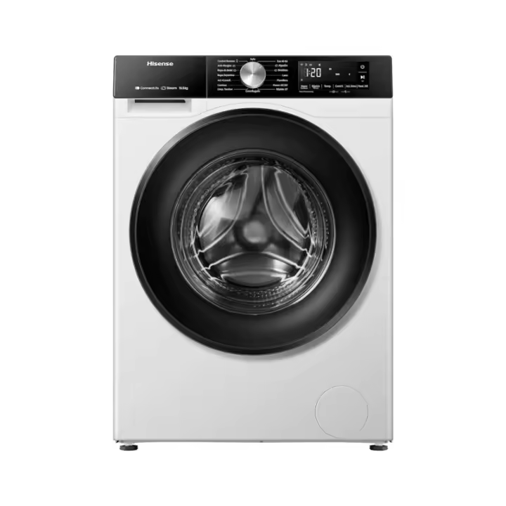 Lavadora HISENSE WF3S1043BW3 Blanco 10,5Kg Vapor A - 1