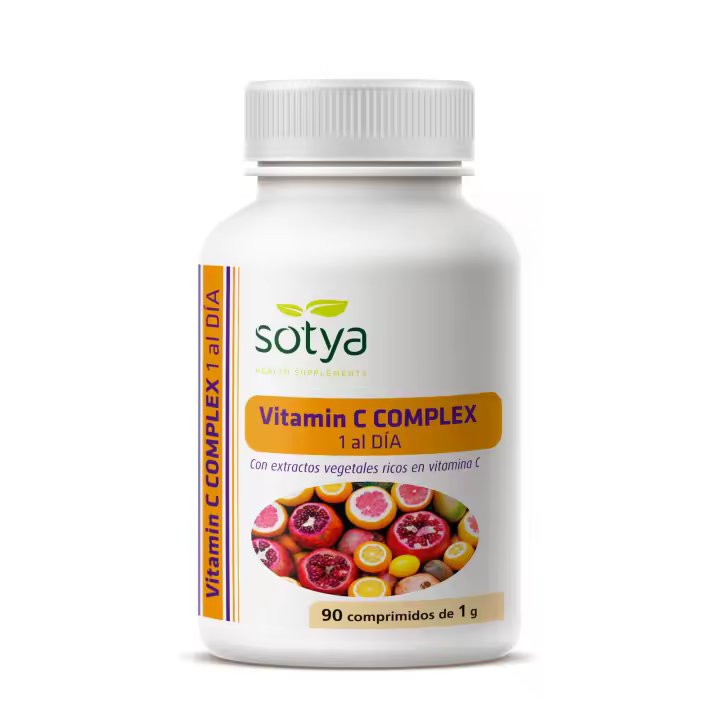 Sotya Vitamina C Complex 90 Comprimidos - Complejo Vitamínico para Prevenir Enfermedades y Reforzar el Sistema Inmunológico - 1