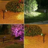 Luces De Punto Solar RGB LED Para Exterior IP65 Impermeables Ajustable Brillo Para Jardín Yard Árboles De Palma Escenario Decoración - details 0