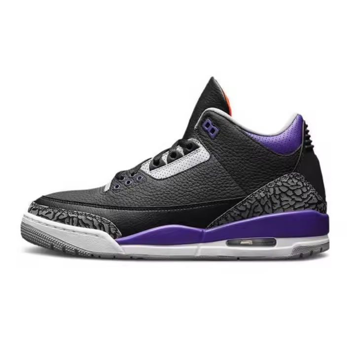 basketball White Breathable Flat Walking Trainers Casual Sneakers Women Outdoor Running Shoes 3s Designer  Men Sports shoes - 1