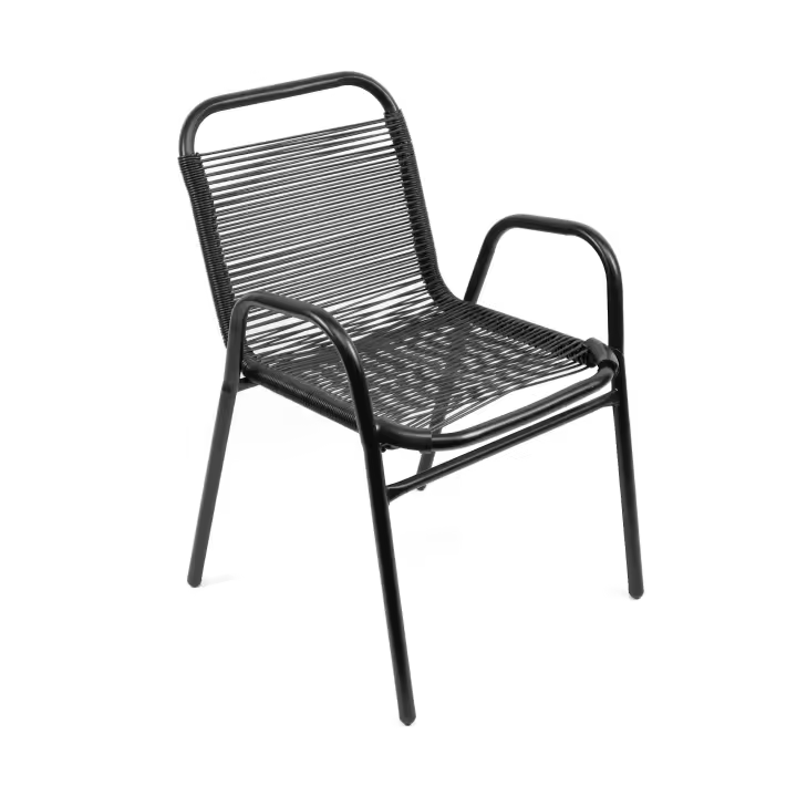 The Secret Home - Conjunto de 1, 2 o 4 Sillas de Jardín - Asiento en Metal y Polietileno/Tela para Exteriores - Ideal para Jardín, Balcón o Terraza - Varios Modelos - 1