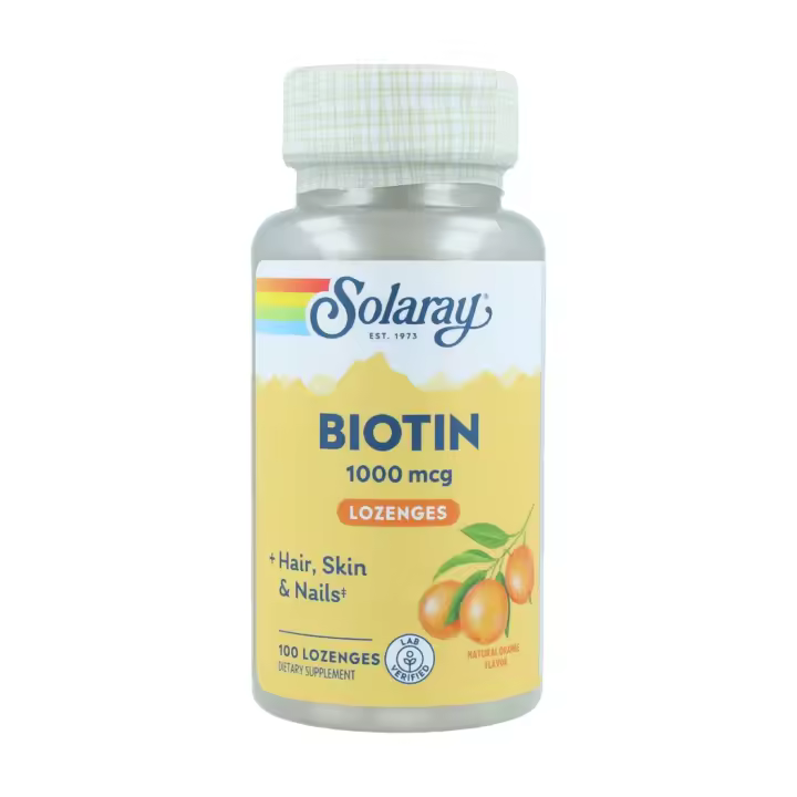 Biotin 100 comprimidos sublinguales de 1000?g  Solaray - 1