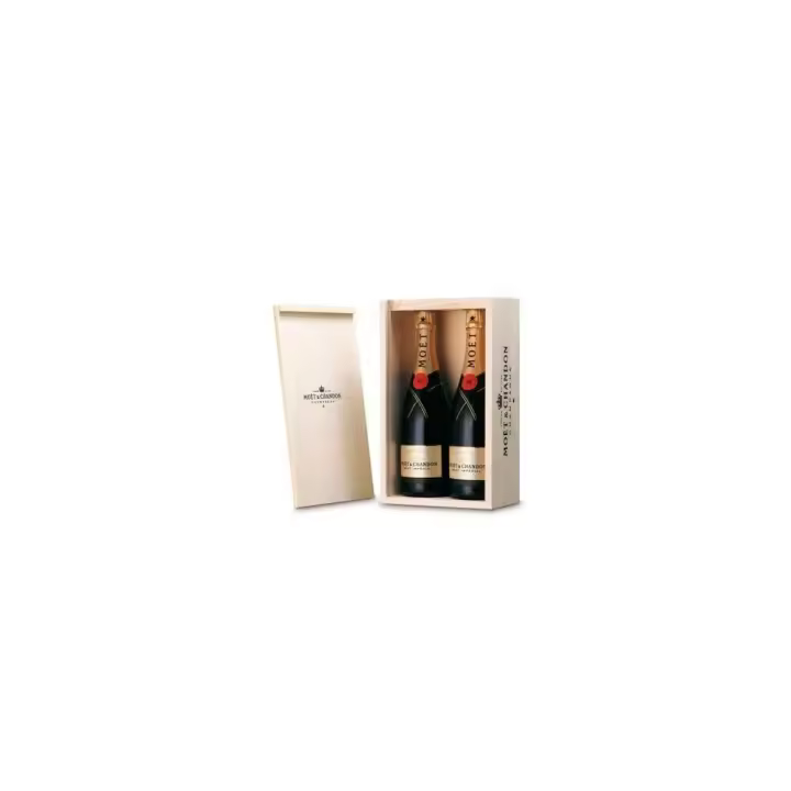 Caja de Madera 2 Botellas Moet & Chandon Brut Imperial - 1