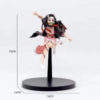 Figura De Anime Demon Slayer 19cm Nezuko Tanjirou Zenitsu Inosuke Kyoujurou Giyuu Qposket PVC Juguete De Combate Regalo Para Niños - details 2