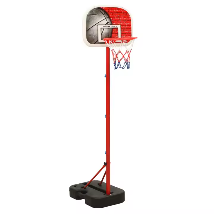 vidaXL Juego de canasta de baloncesto portátil ajustable 138,5-166 cm - 1