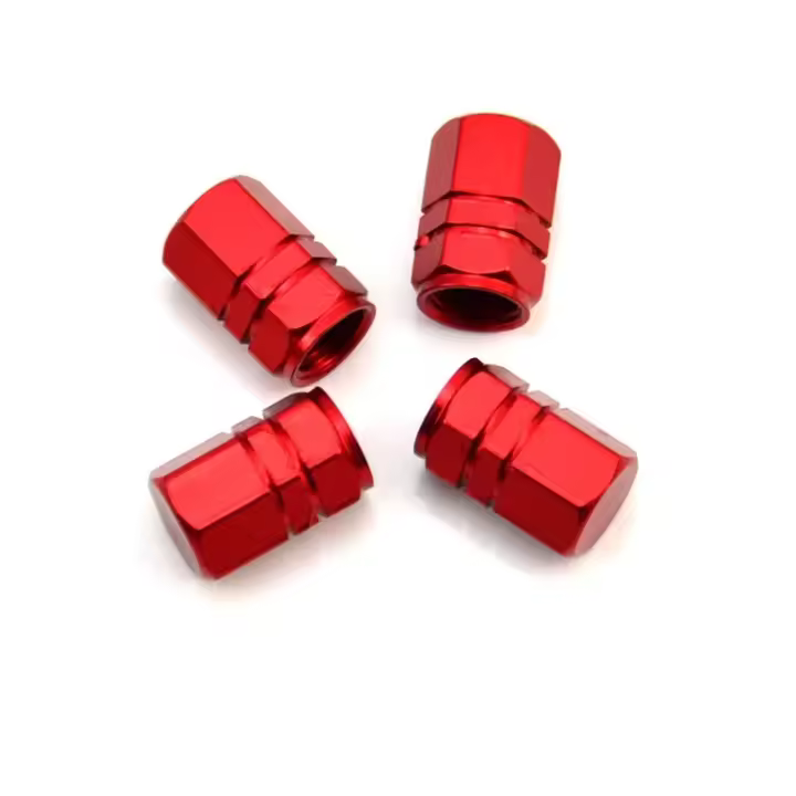 4Pcs Tapas De Válvula De Neumáticos Para Ruedas De Coche Y Motocicleta De Aleación De Aluminio Impermeables Accesorios Para Automóviles Y Motocicletas - 1