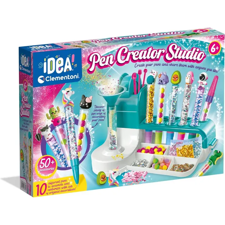 Clementoni - 18779 - Idea - Taller De Los Bolígrafos - Un Set Perfecto Para Hacer Tus Propias Bolígrafos, Juego Creativo, Juego Para Manualidades, Juguete 6 Años - 1