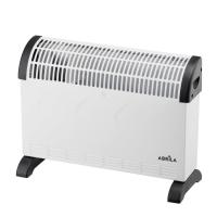 Convector eléctrico FABRILAMP en color BLANCO. Realizado en metal y policarbonato. Equipado con 2000 watios de potencia y TERMOSTATO REGULABLE, permitiendo ajustar entre tres niveles de potencias de calefacción,  750 watios, 1250 watios y 2000 wat - details 0
