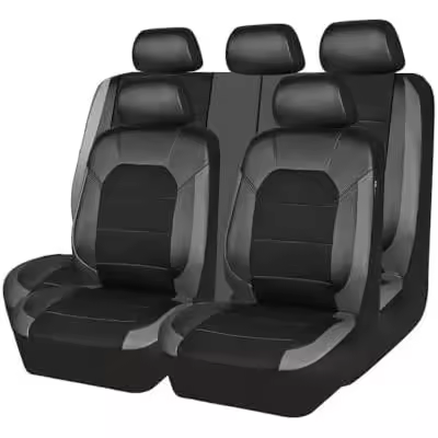 Fundas de asiento de coche de 5 asientos para Ford Maverick 2022 2023 2024, cojines protectores envolventes de cuero, accesorios interiores cómodos y transpirables, C - 1