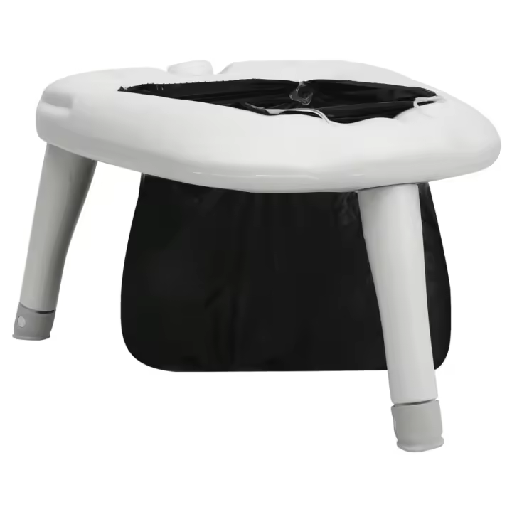vidaXL Inodoro de camping con bolsas 200 kg - 1