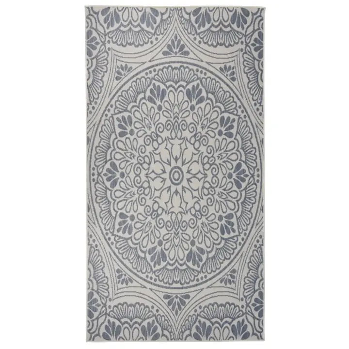 vidaXL Alfombra de exterior de tejido plano 80x150 cm Color Gris,  Taupé,  Marrón y mas Alfombras de área  Alfombra de Piso para Sala de Estar Dormitorio Habitación Salón - 1