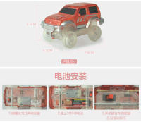 Coche De Rail DIY De Alta Velocidad Con Luz Eléctrica Juguetes Educativos Para Niños Material ABS Batería AA No Incluida - details 22