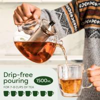 Tetera de Cristal con Tetera y ventilador de té en Caja de regalo-1,5 litros - Apto para lavavajas - details 2