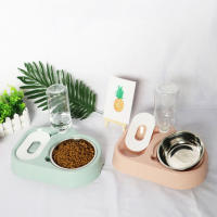 Tazón Automático De Acero Inoxidable Para Mascotas Anti-Tip Alimentador De Agua Para Perros Y Gatos Suministros Para Mascotas - details 0