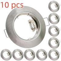 Soporte Redondo Revestido De LED Para Techo Ajustable En Ángulo Marco De Spot Blanco Base Gu10/Mr16 Fijación Para Lámpara De Baño - details 5