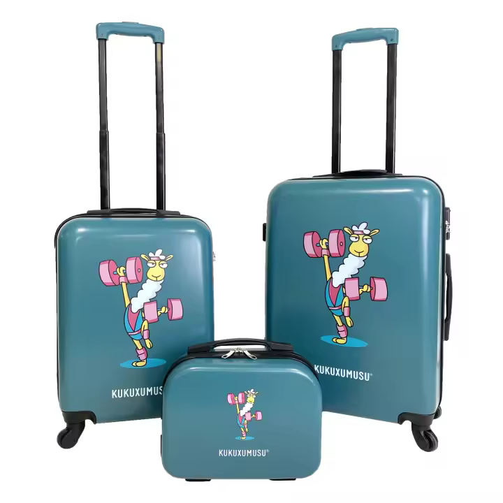 Maletas de viaje con ruedas Kukuxumusu fabricadas en ABS en varios colores y bascula pesamaletas de hasta 40 Kg - 1