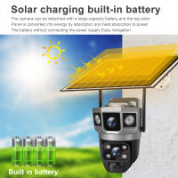 Cámara De Seguridad IP Exterior Inalámbrica 6K 12MP Con Doble Lente Y Sensor Solar WiFi Monitorización Con Batería Y Detección De Movimiento PIR - details 4