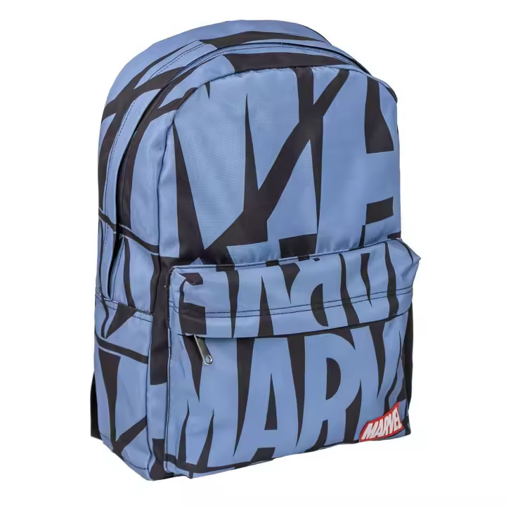 Mochila Casual de Marvel - Color Azul - 32x12x42 cm - Fabricada en Poliéster - Estampado con Motivos de Marvel - 1