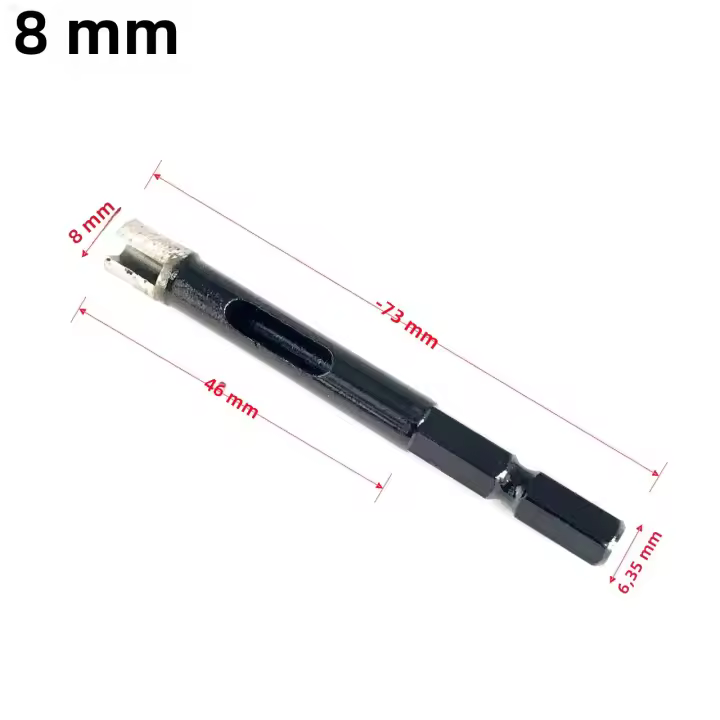 Broca De Diamante Brazada Para Azulejos De Cerámica Y Granito Sinterado Hexagonal 6mm-16mm Abre Agujeros Para Masonería - 1