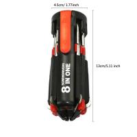 Juego De Destornilladores Portátil 8 En 1 Con 6 Luces LED Cruzadas Y Phillips Herramientas Profesionales Para Reparación DIY - details 12