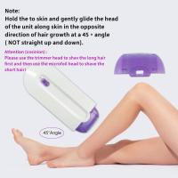 Silky Smooth Hair Eraser Herramienta de depilación sin Dolor, Depiladora Profesional Indolora para Mujeres, Depiladora Laser Touch USB Recargable,Luz con Sensor de Seguridad (1pcs) - details 2