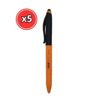 BOLIGRAFO MILAN P1 TOUCH COLOURS AZUL TURQUESA, LILA, NARANJA, ROSA Y VERDE - PACK DE 5 UNIDADES - details 4