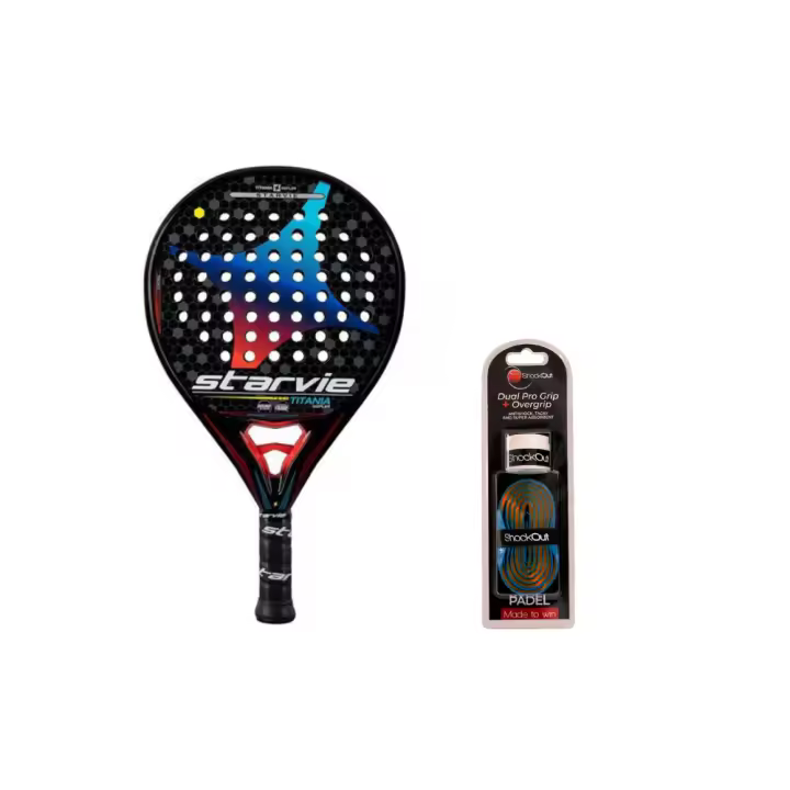 Pack: PALA STAR VIE TITANIA KEPLER PRO + Dual Pro Grip + Overgrip Shockout - 1