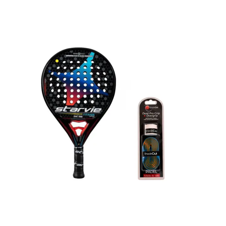 Pack: PALA STAR VIE TITANIA KEPLER PRO + Dual Pro Grip + Overgrip Shockout - 1