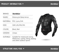 Chaqueta De Motocross HEROBIKER Para Hombre Con Armadura Protección Para Motocicleta Y Ciclismo Tallas S-5XL Material PP Y Nylon - details 1