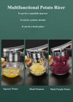 LMETJMA Rallador De Papas De Acero Inoxidable Con 3 Discos Interchangeables Y Squeezer De Limón Manual Herramienta Para Frutas Y Verduras KC0442 - details 3