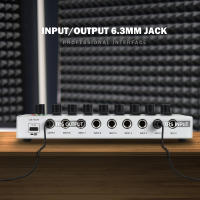 Mini Mixer G-MARK MIX8 Controlador De Mezclador Estéreo De 8 Canales Para Instrumentos Musicales Guitarra Micrófono Escenario - details 7