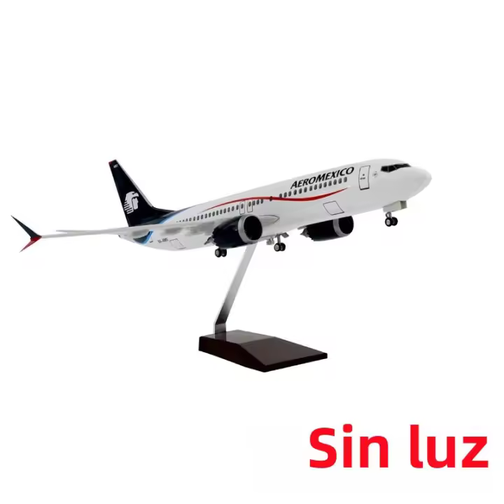 Juguete De Avión Diecast ZOCO B737 De Mexico Airlines Para Niños Con Ruedas Y Carrocería De Resina Regalo Coleccionable Para Adolescentes Y Adultos - 1