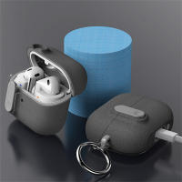 Funda Gruesa Gris Peluche Para Galaxy Buds 3 / Buds3 pro Con Llavero Antipérdida Y Anti Caída Material De Plástico Nueva 2024 - details 5