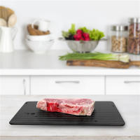 LMETJMA Placa De Deshielo Rápida De Aleación De Aluminio Con Cepillo Para Descongelar Carne Y Pescado Herramientas De Cocina KC0044 - details 6
