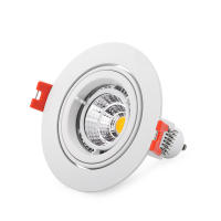 10pcs Repartidores De Luz LED Redondos Gu10 Instalación Fija Ajustable MR16 Caja De Aluminio Para Salón De Estar Foyer - details 9