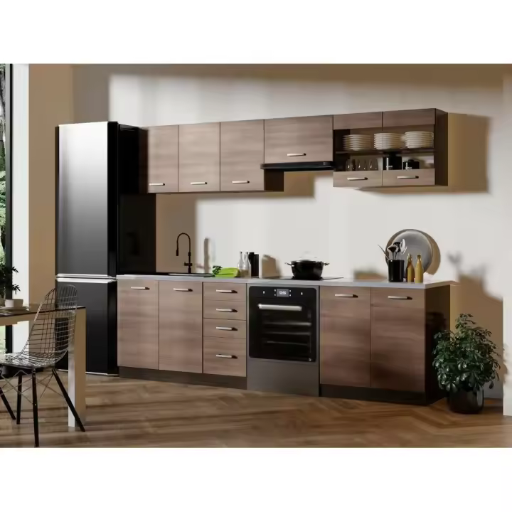 Conjunto de cocina Houston 1138 , Muebles ES, Aglomerado laminado, Encimera, 260 x 60cm - 1