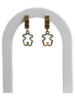 Pendientes silueta de oso - Mujer - Acero Inoxidable - Hipoalergenicos - Alta Calidad - Dorados y Plateados - details 0