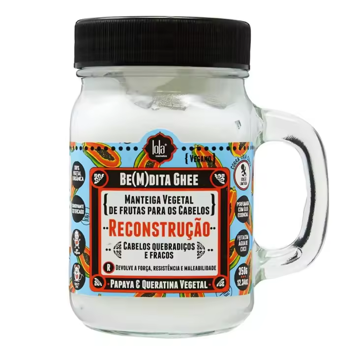 Lola Cosmetics Be(m)dita Ghee Máscara Reconstuçao Papaya e Queratina Vegetal 350g - 1