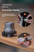 Adaptador De Gas Para Estufa De Camping CAMPINGMOON Aluminio Portátil Eficiente Accesorios De Camping Exterior Z19 Sin Ignición - details 2
