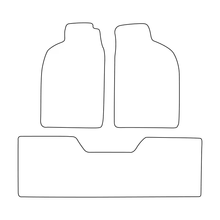 Juego completo de alfombrillas de terciopelo para Isuzu Trooper 1992-2002 - acabado negro - 1