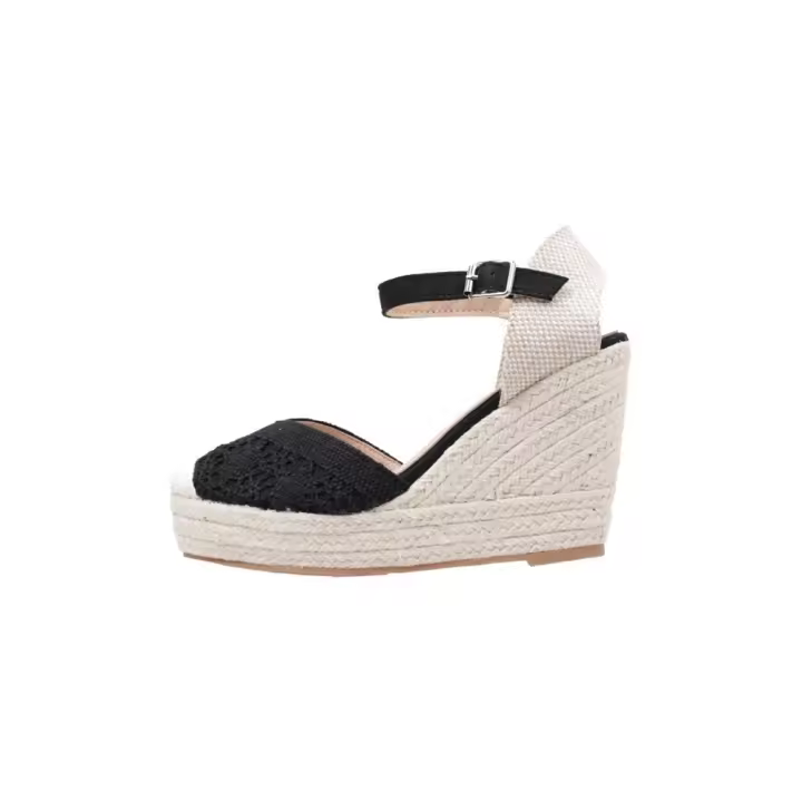 Refresh 170514 Alpargatas Con Cuña Mujer Negro - 1